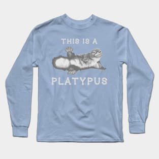 Pretty Platypus Portrait Long Sleeve T-Shirt